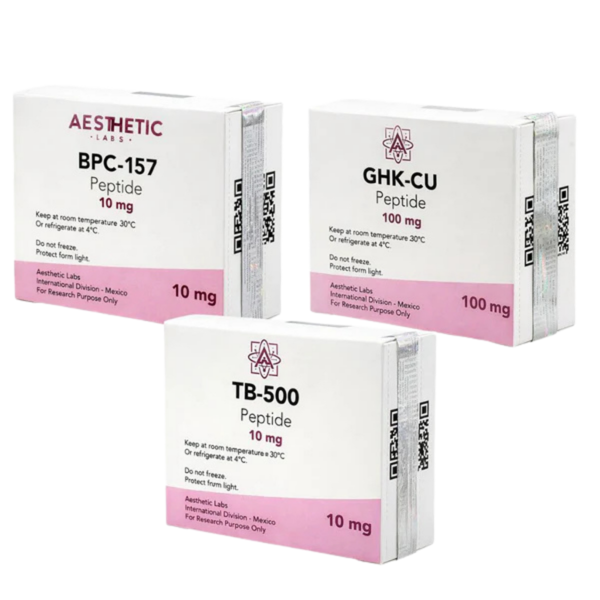 Protocolo Recuperación Total Aesthetic Labs | GHK-CU + BPC-157 + TB-500