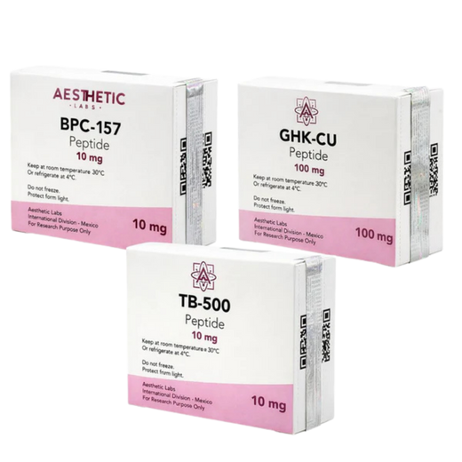 Protocolo Recuperación Total Aesthetic Labs | GHK-CU + BPC-157 + TB-500