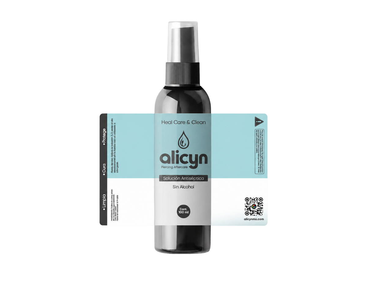 Alicyn Solución Antiséptica 100 ml para Piercings