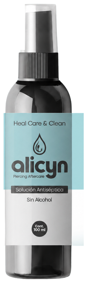 Pack 1 de Alicyn solución antiséptica 100 ml para cuidado post-piercing
